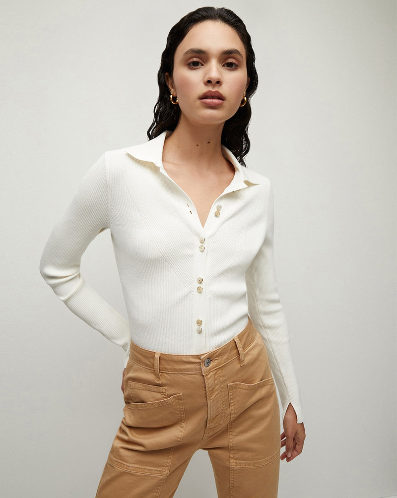 VERONICA BEARD AVIVA RIBBED CARDIGAN outlook