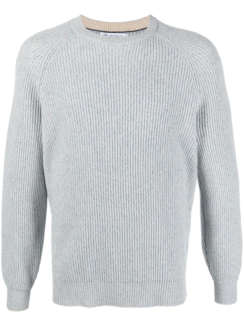 crew neck ribbed jumper - 1