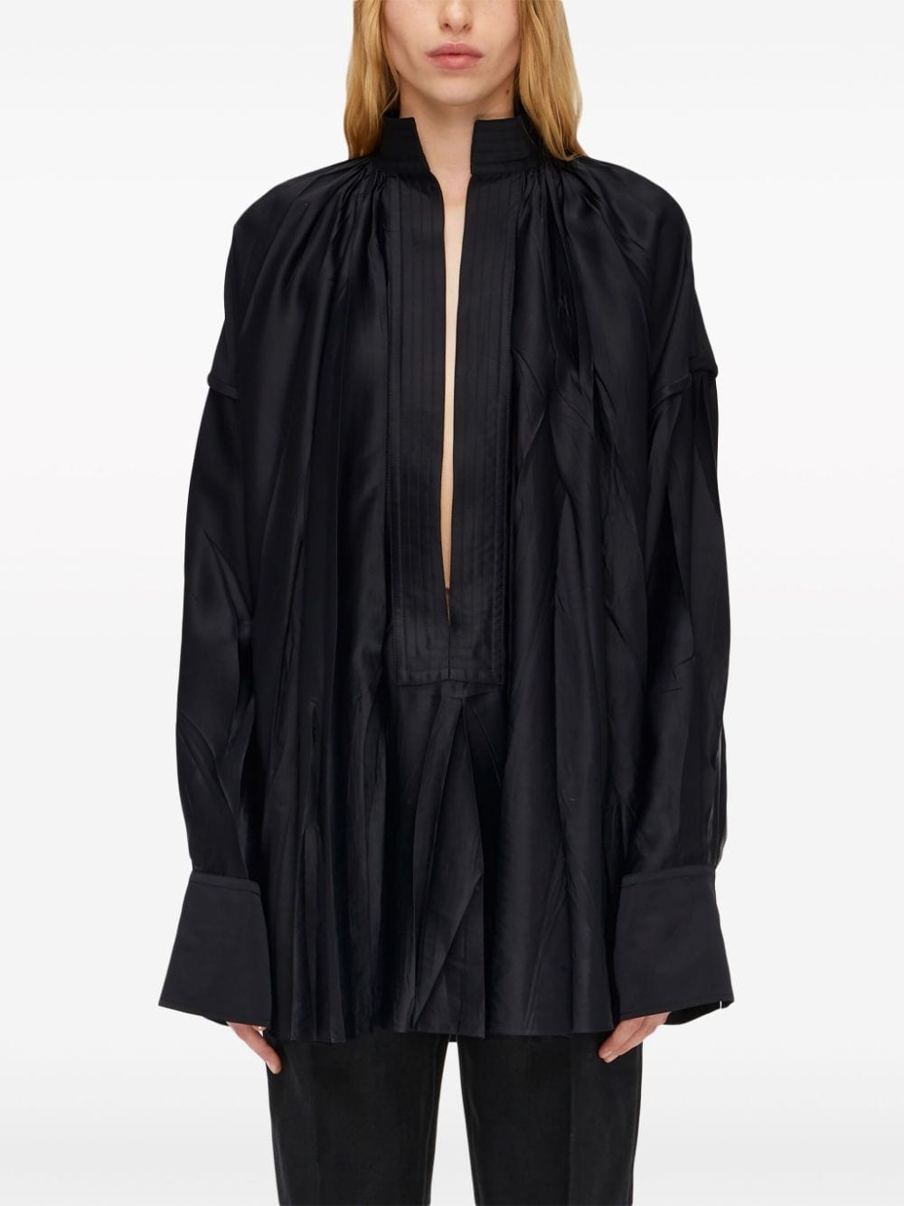 Kaftan crinkle-effect shirt - 3