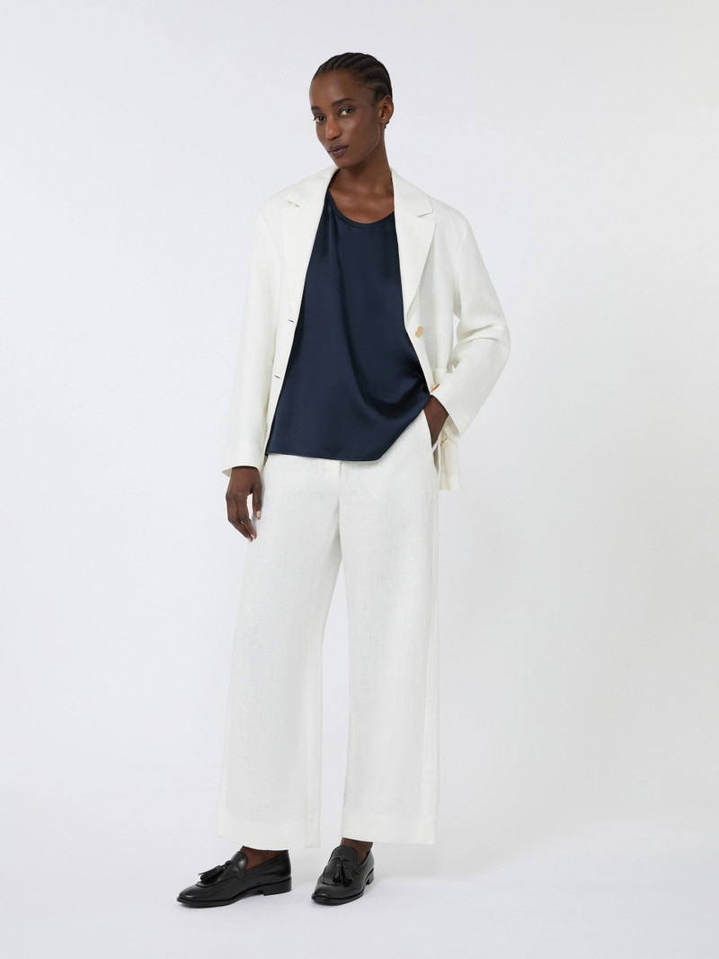 'S Max Mara ESTRI Satin top - MIDNIGHTBLUE outlook