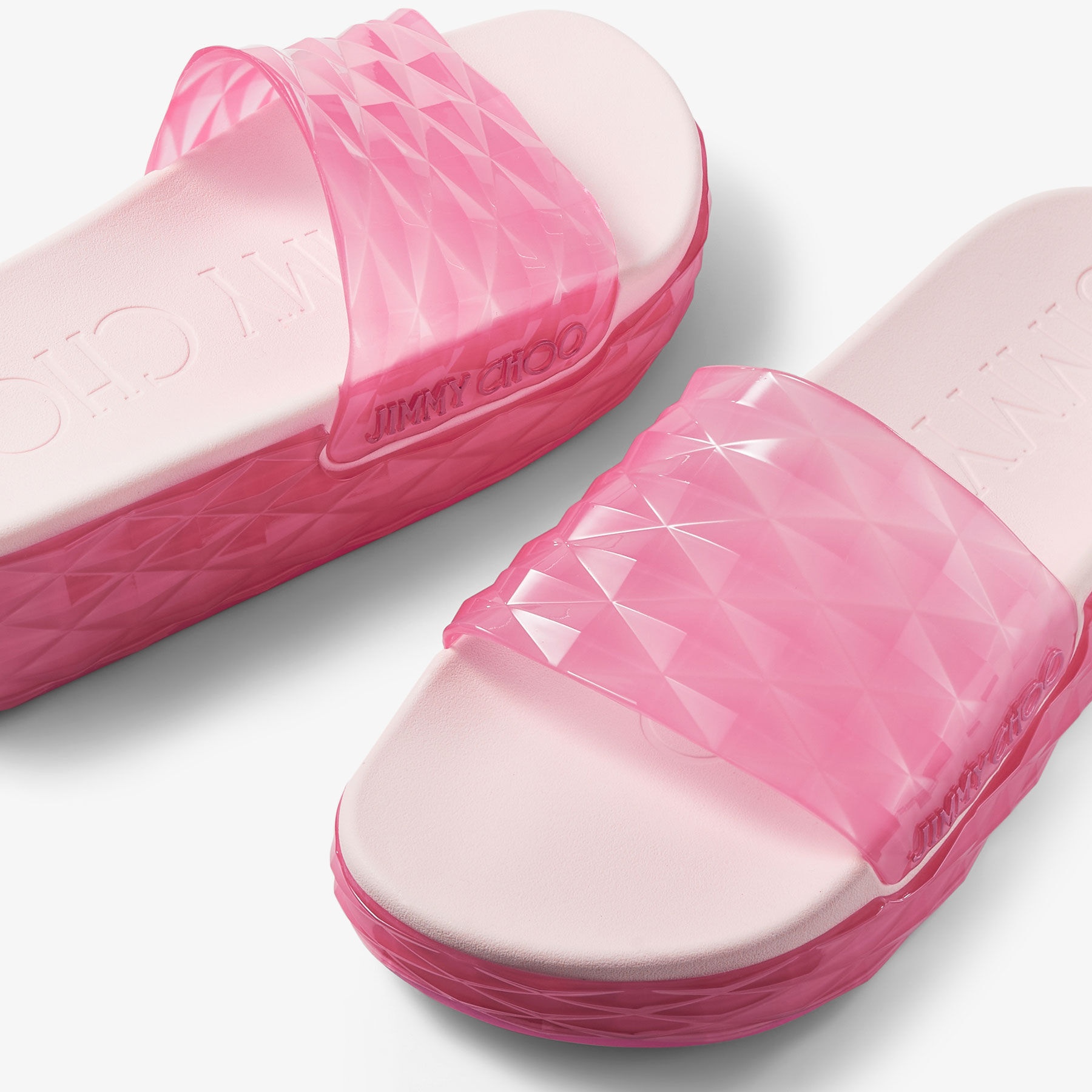 Diamond Slide/F
Candy Pink Rubber Diamond Slides - 3
