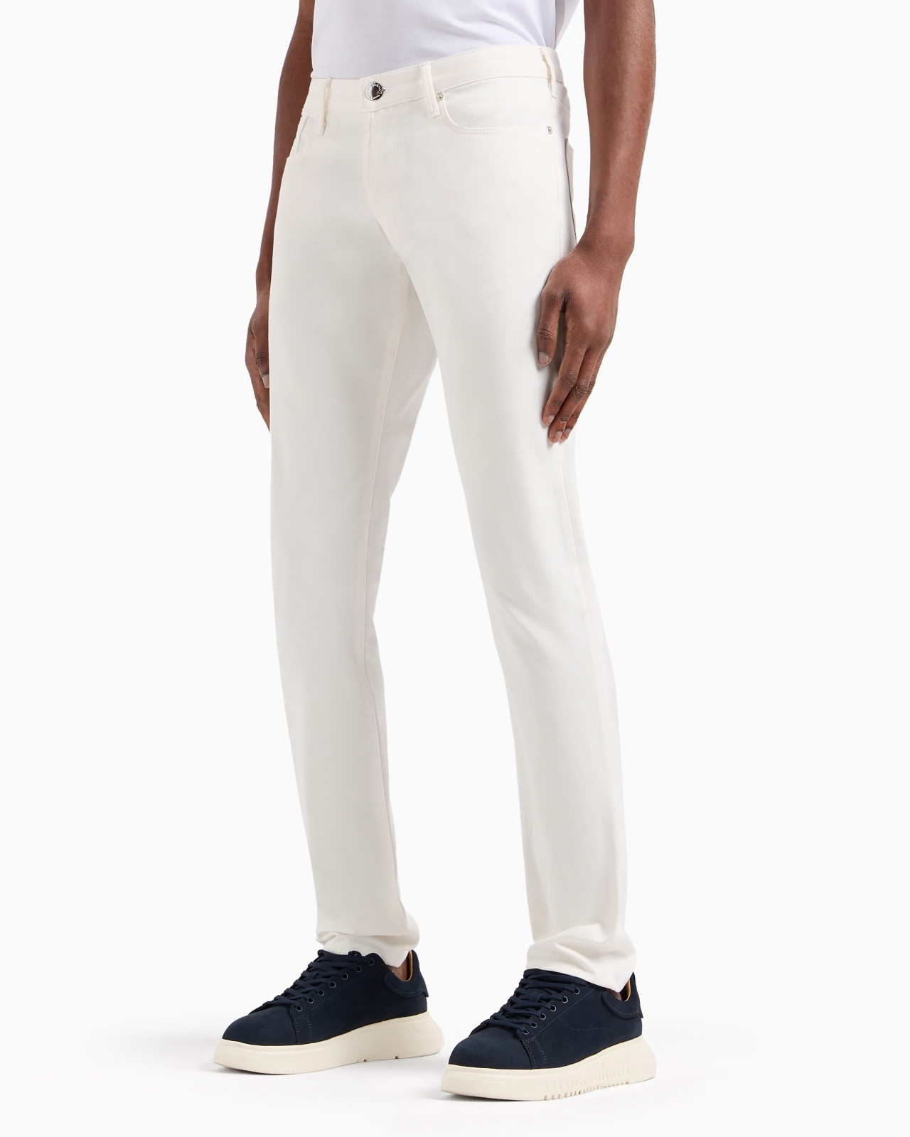 J06 Stretch-twill slim-fit trousers - 4