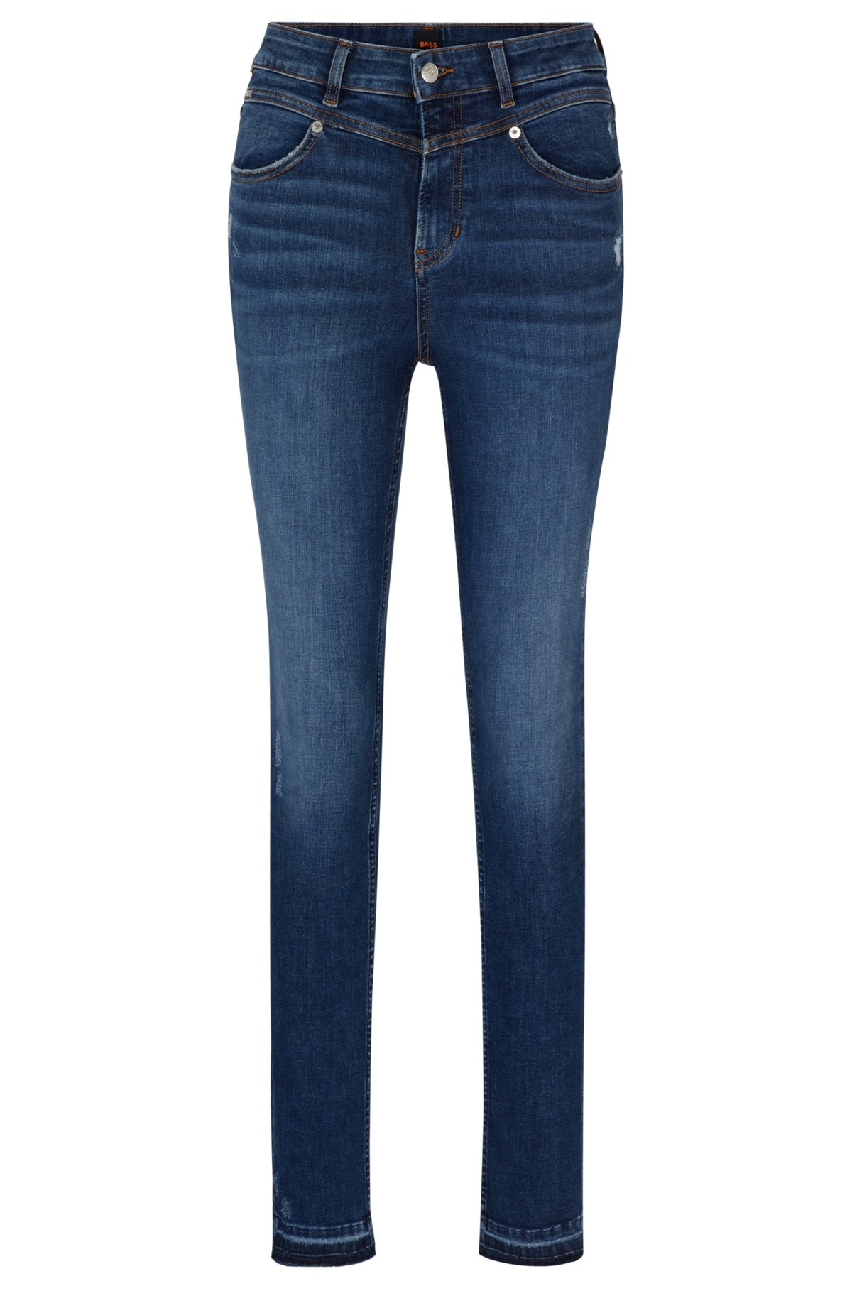 DARK-BLUE JEANS IN SUPREME-MOVEMENT DENIM - 1