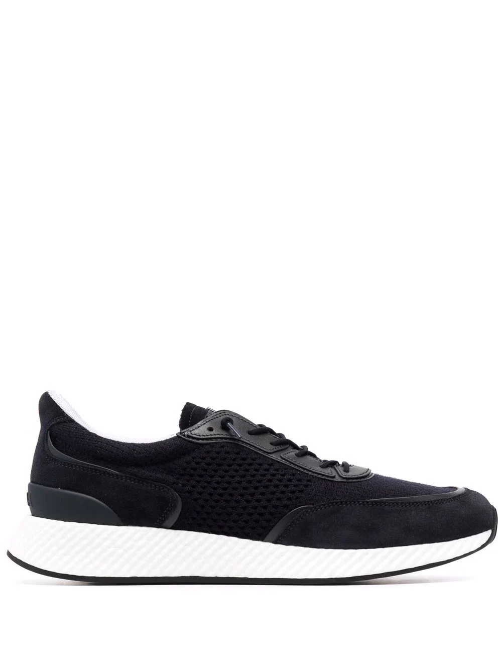 panelled mesh low-top sneakers - 1