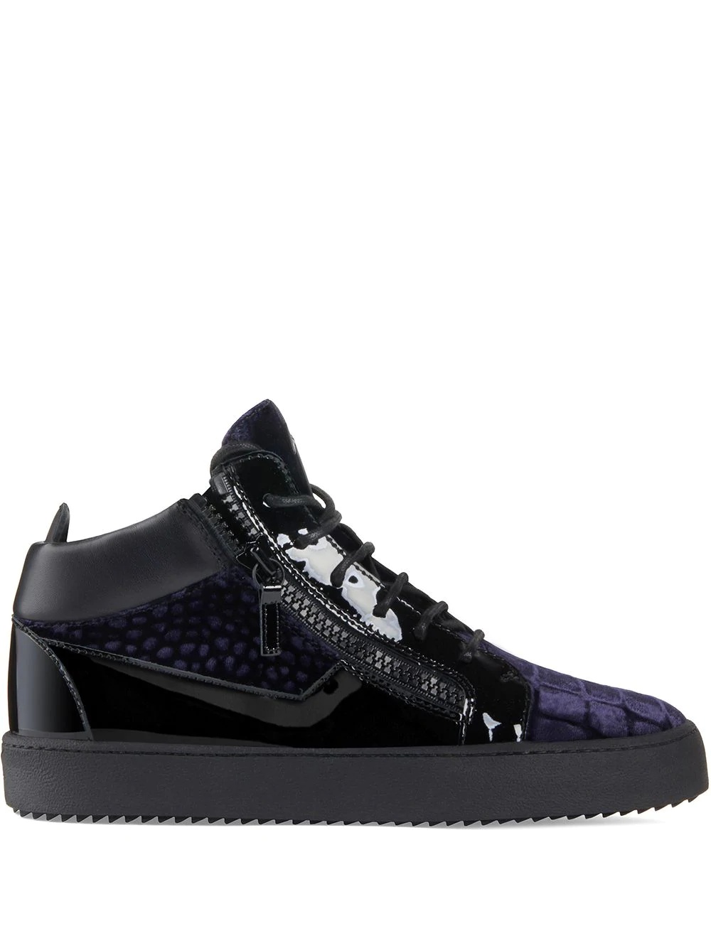 Kriss crocodile-effect sneakers - 1