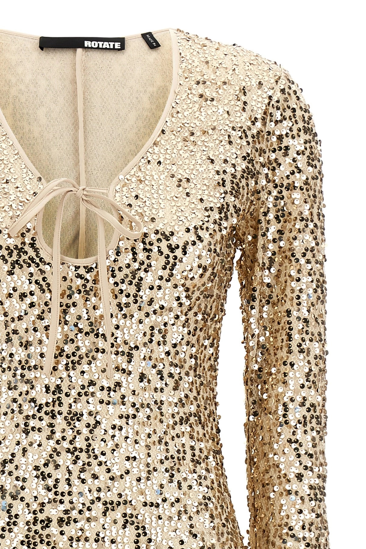'Net Sequins Midi' dress - 4