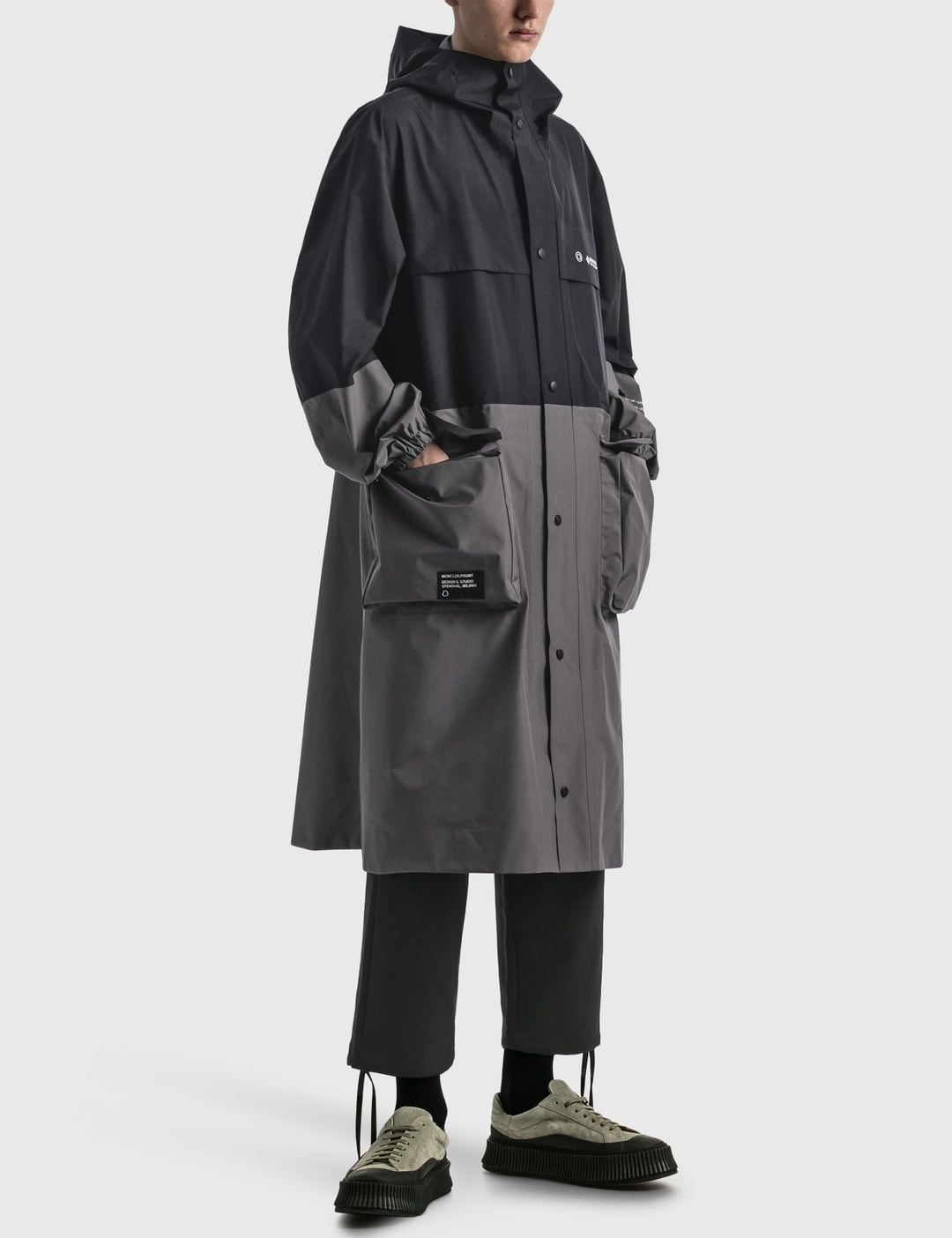 MONCLER FRGMT HIROSHI FUJIWARA NEMBUS LONG COAT - 5