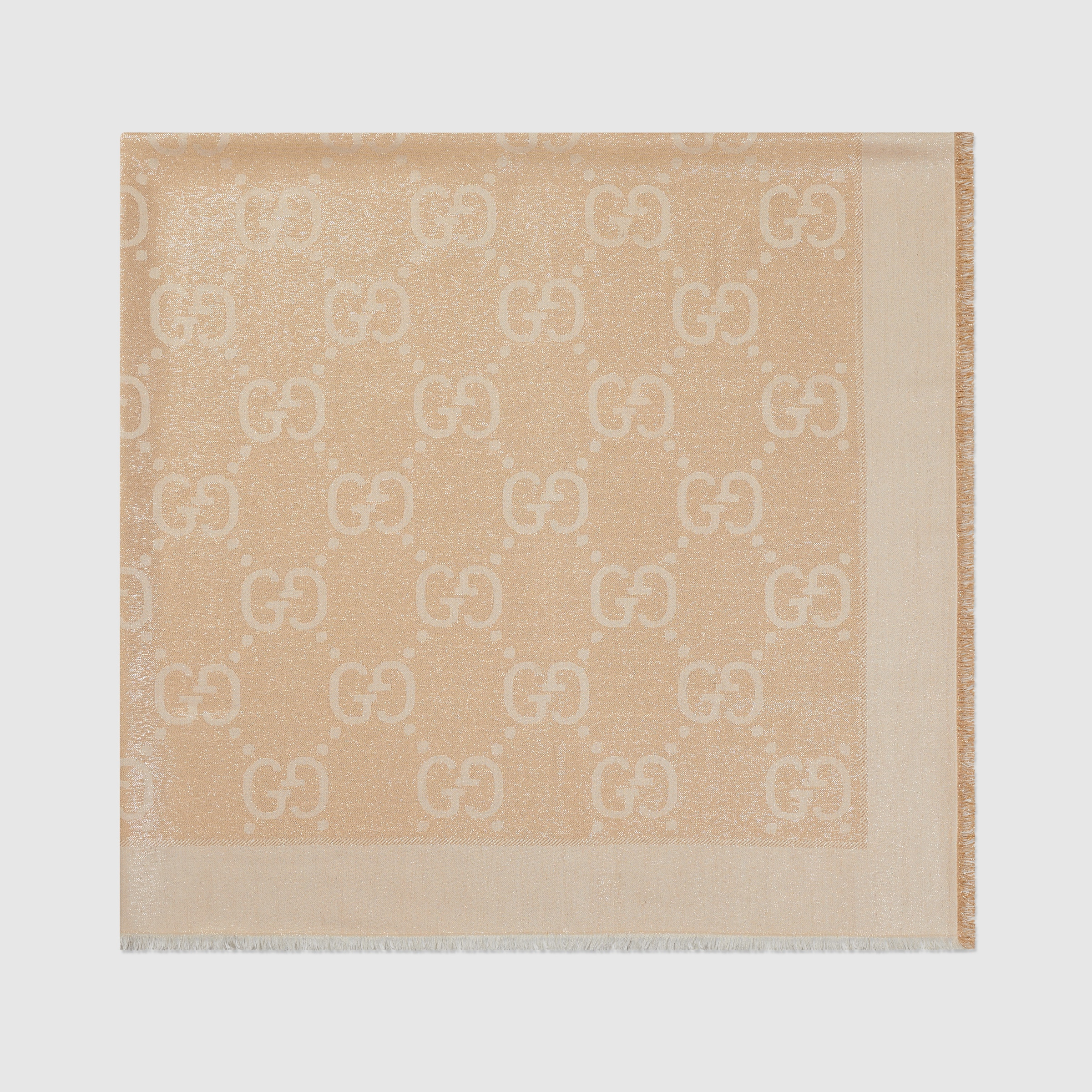 GG lamé jacquard shawl - 2