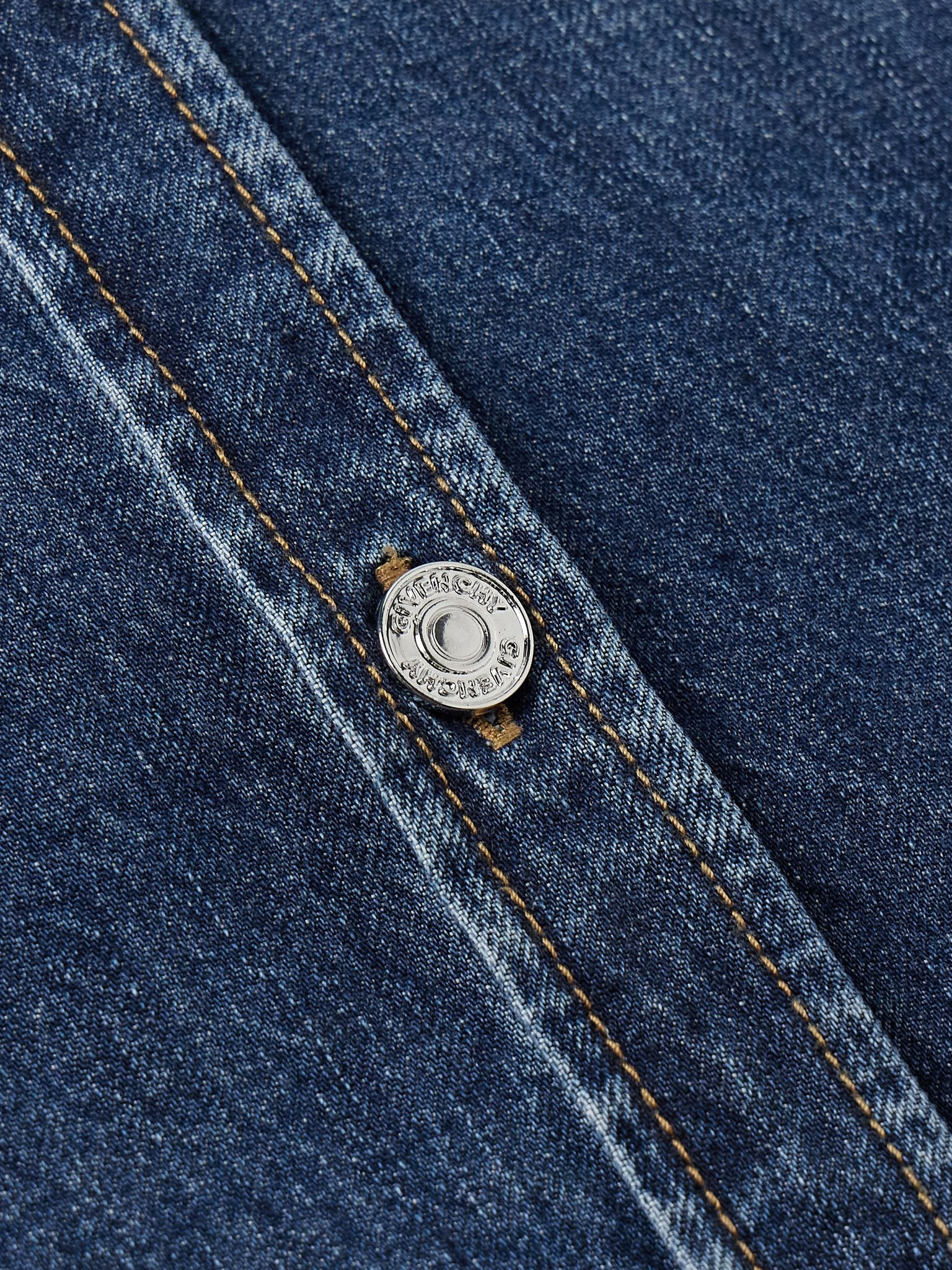Denim Overshirt Mid denim - 4