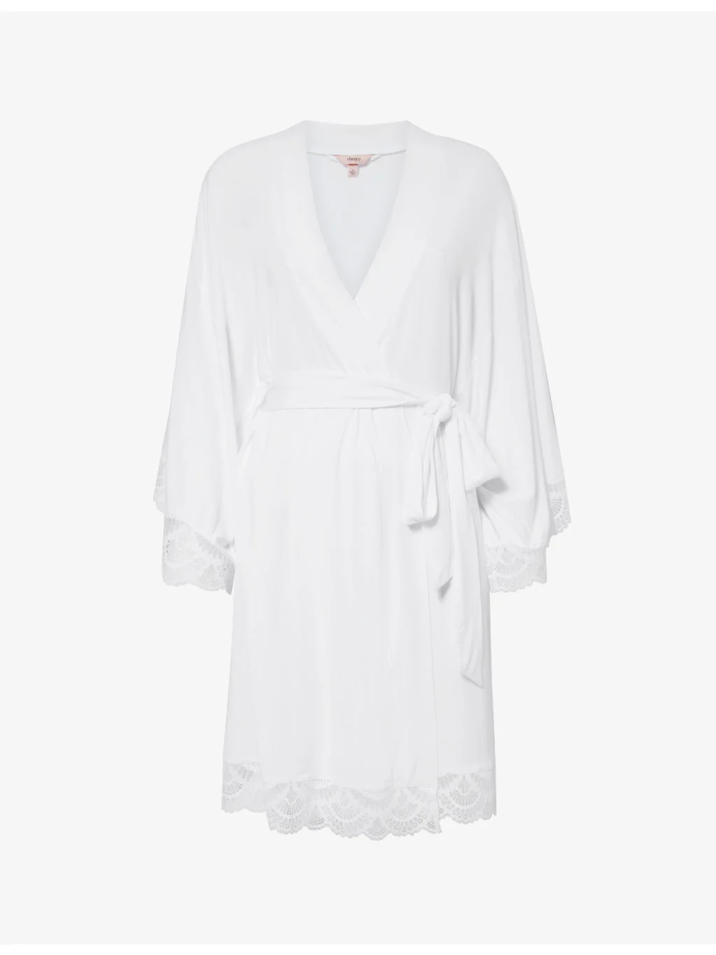 Mariana tie-waist stretch-jersey robe - 1