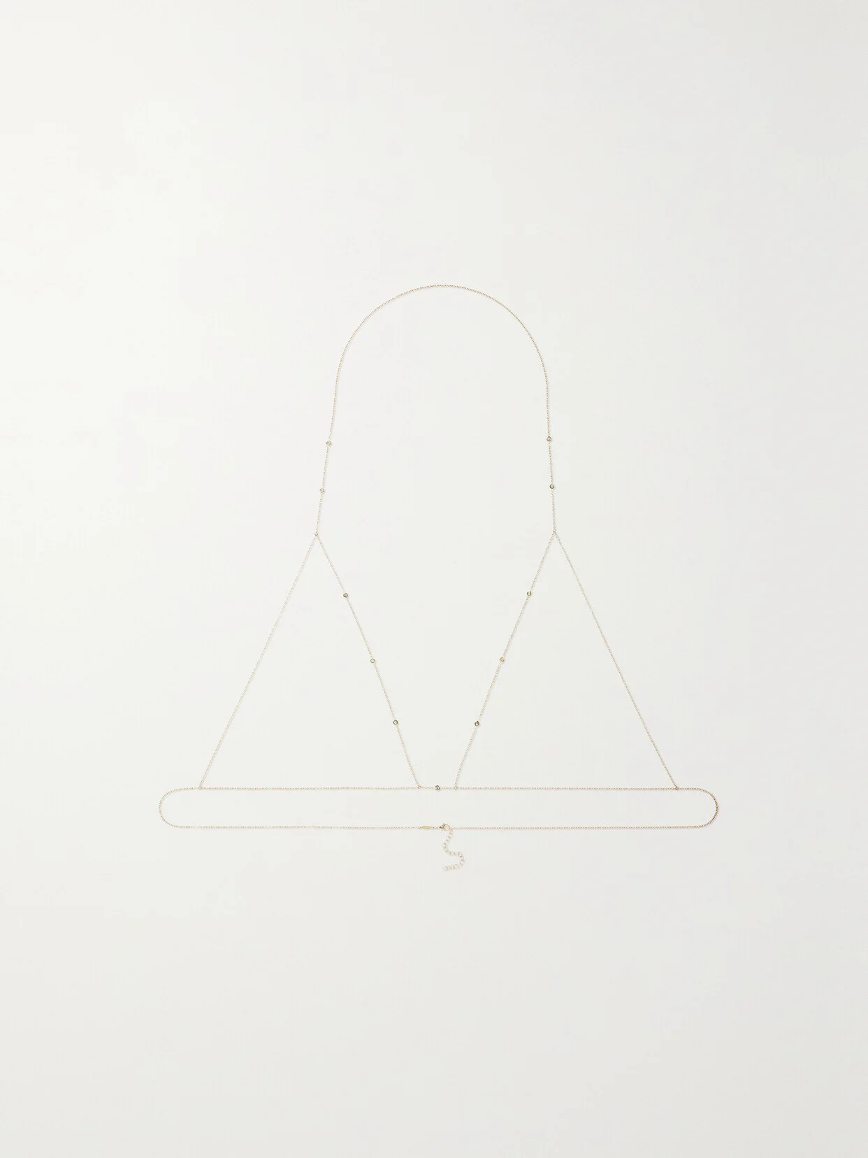 14-karat Gold Diamond Body Chain - 1