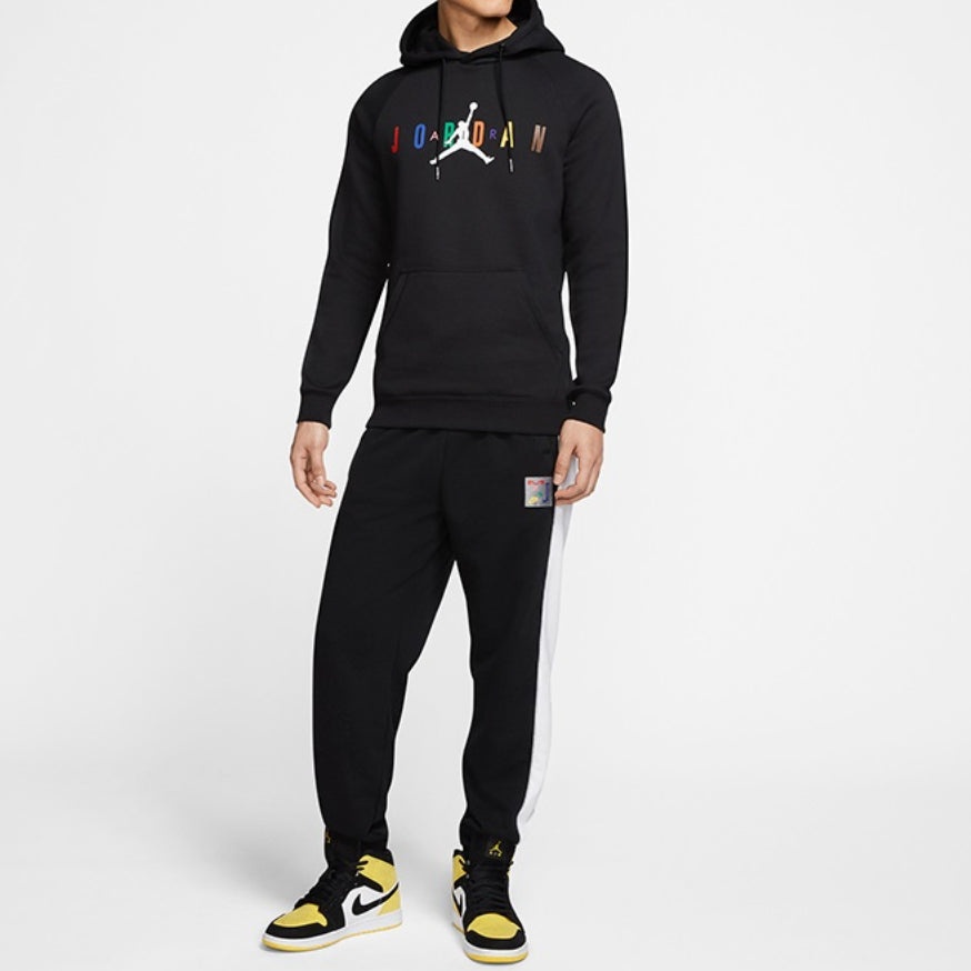 Air Jordan Air Sport Dna Hbr Patch Pattern Fleece Lined Knit Pullover Black CT6293-010 - 3