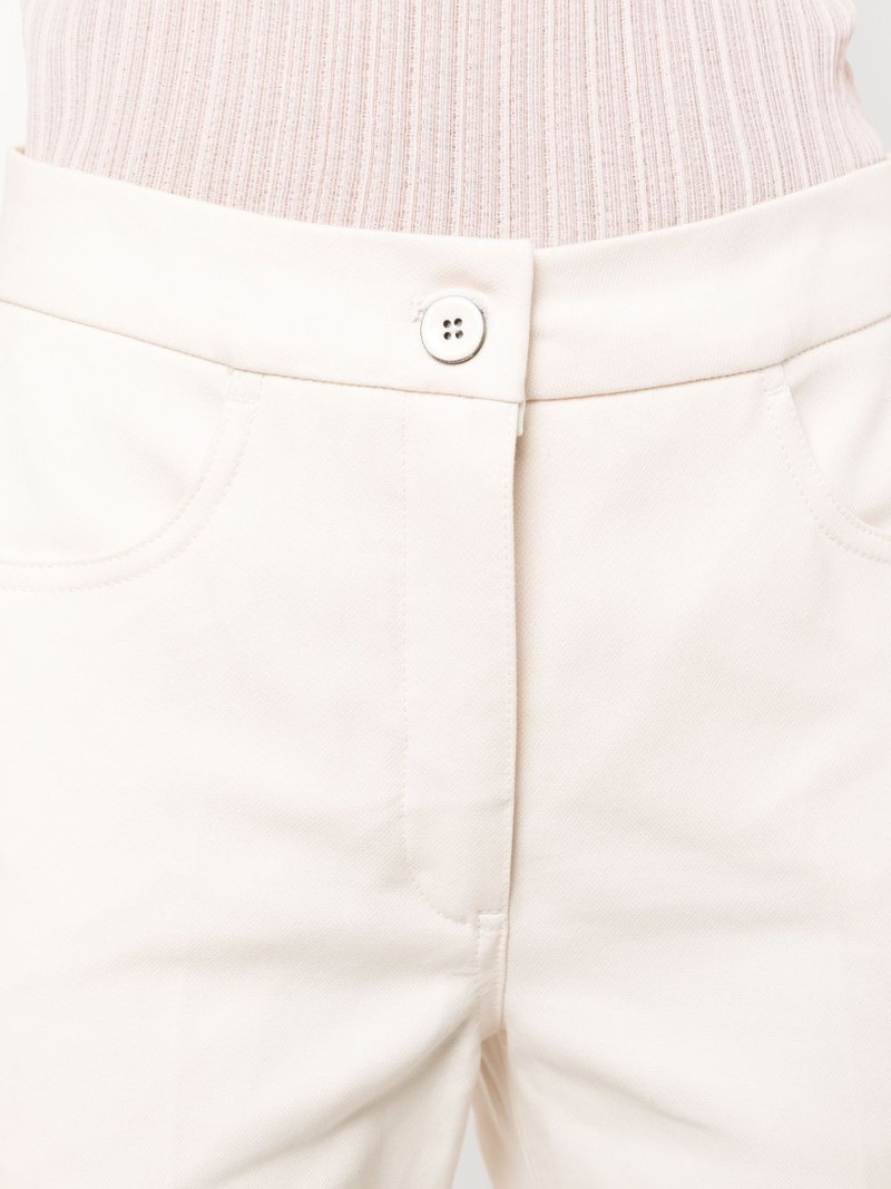 pressed-crease flared trousers 5