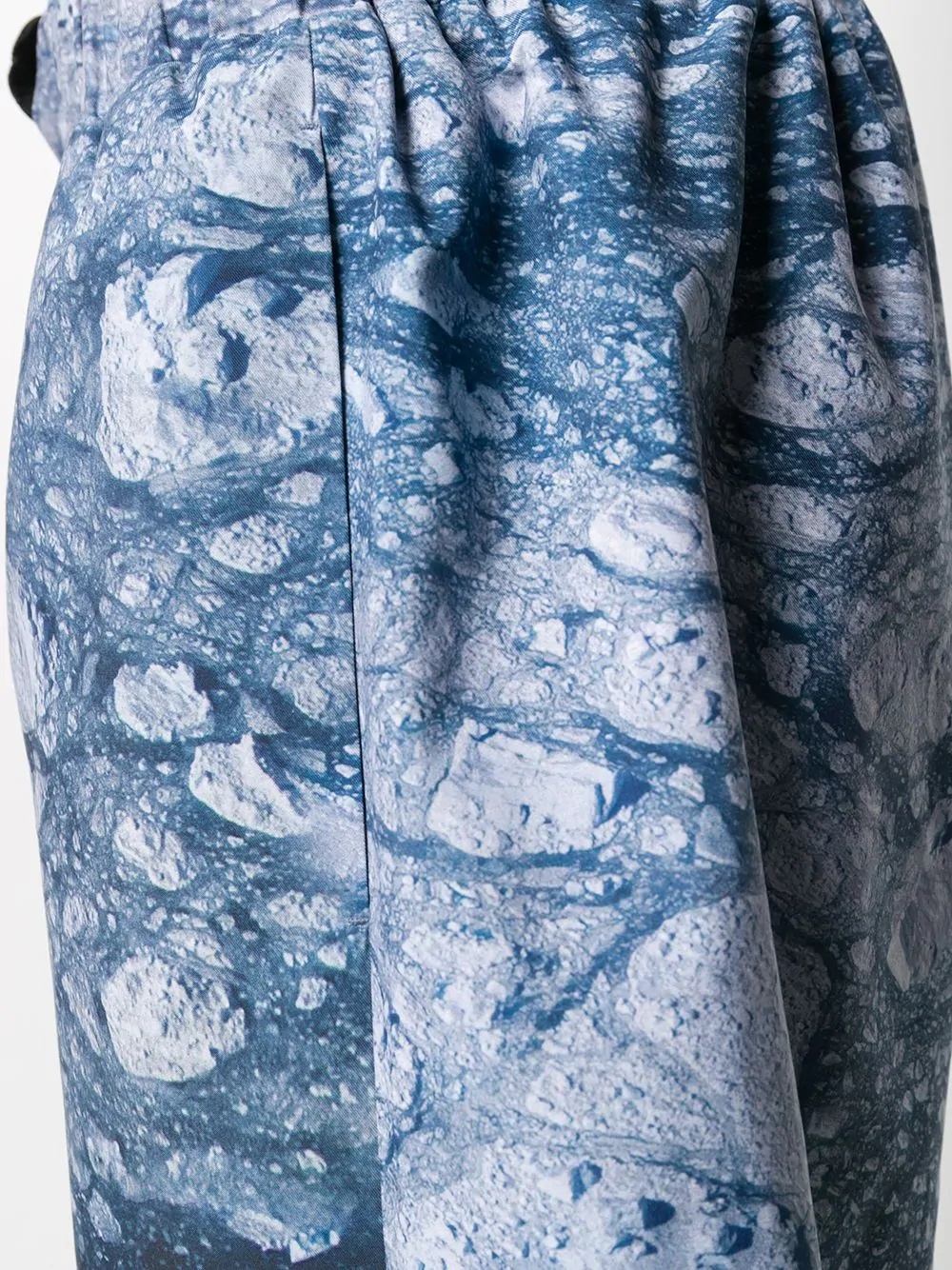 glacier-print track shorts  - 5