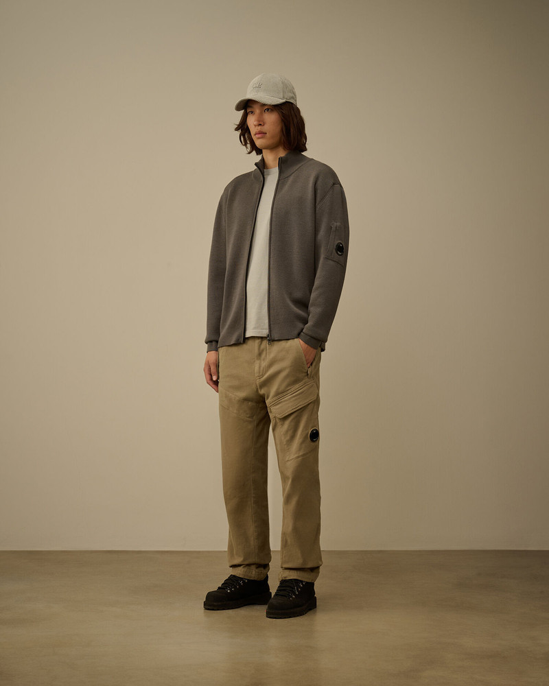 C.P. Company Re-Wool Full Zip Lens Cardigan outlook