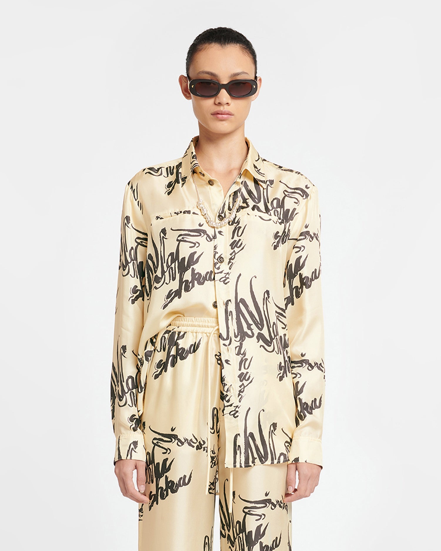 Printed Twill Silk Shirt - 2