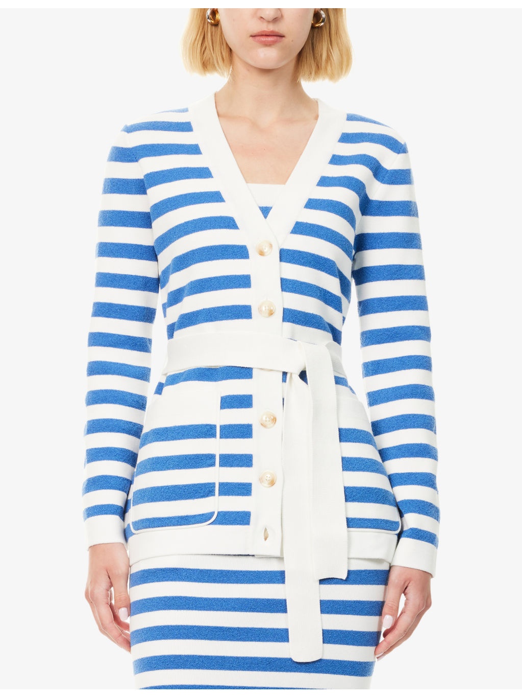 Ari Stripe Knitted Cardigan - 3