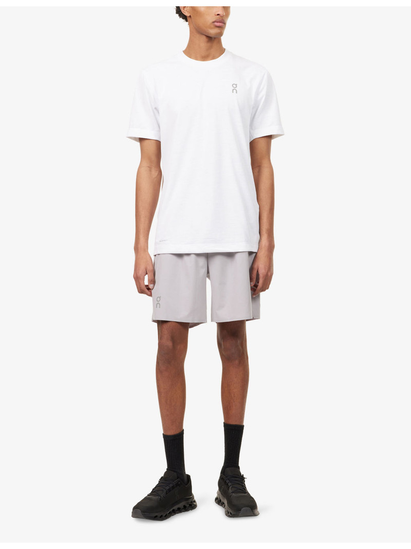 On Train Brand-Print Stretch-Woven Shorts outlook