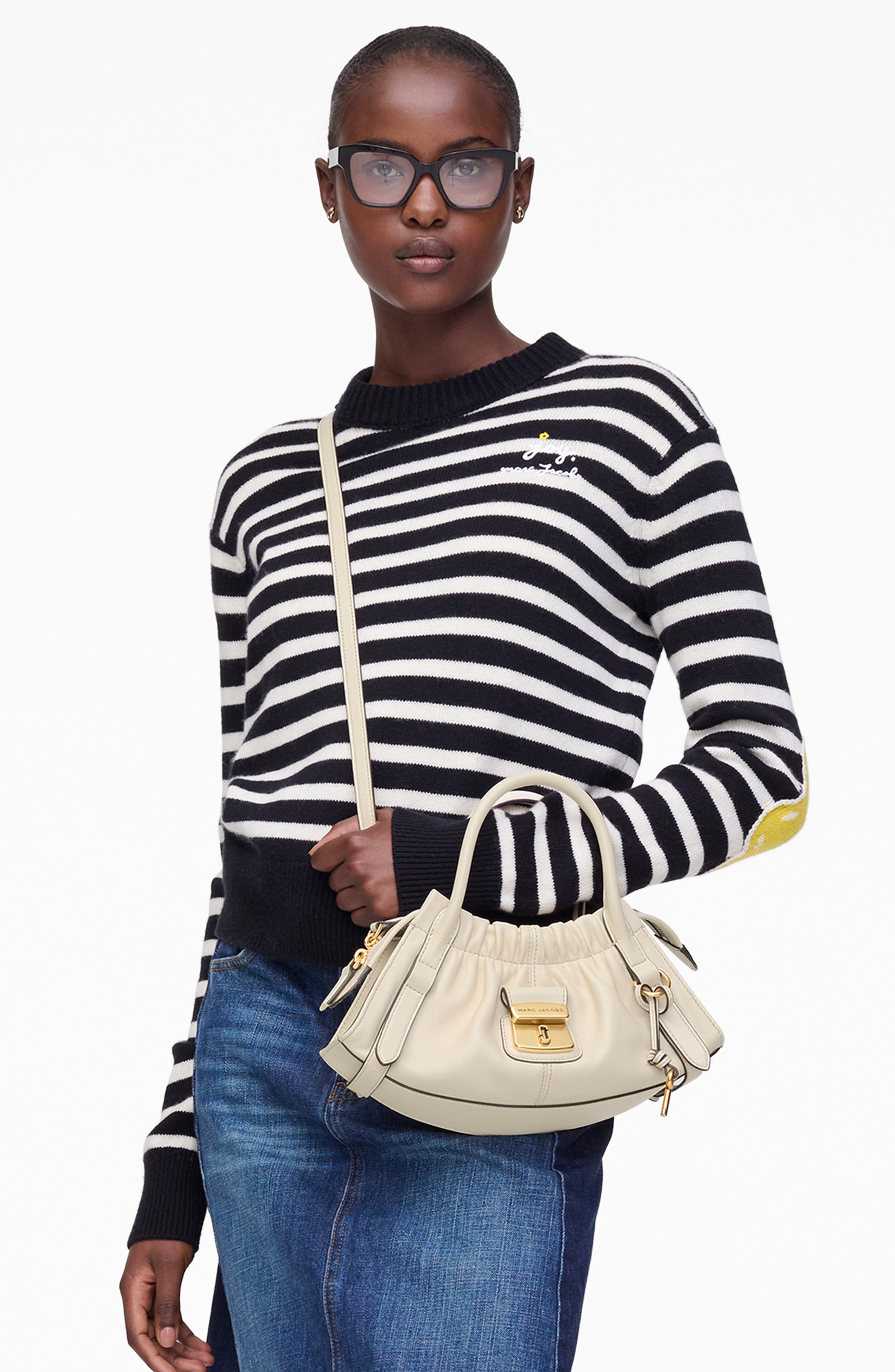 Marc Jacobs The Small Leather Satchel in Ivory at Nordstrom - 2