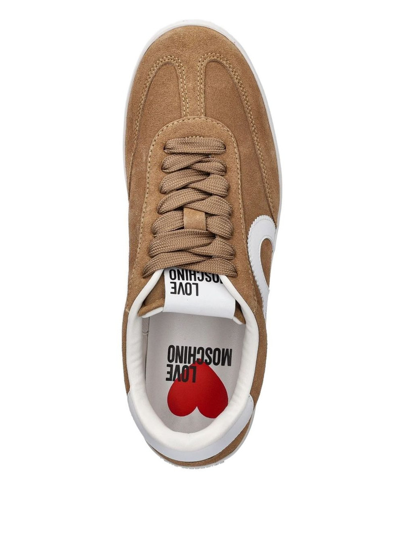 Moschino heart suede sneakers outlook