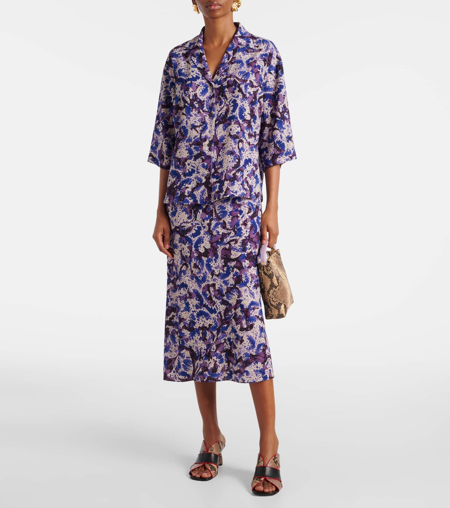 Floral pencil skirt - 2
