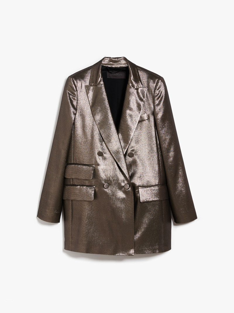 EDRO Lamé silk charmeuse jacket - 1