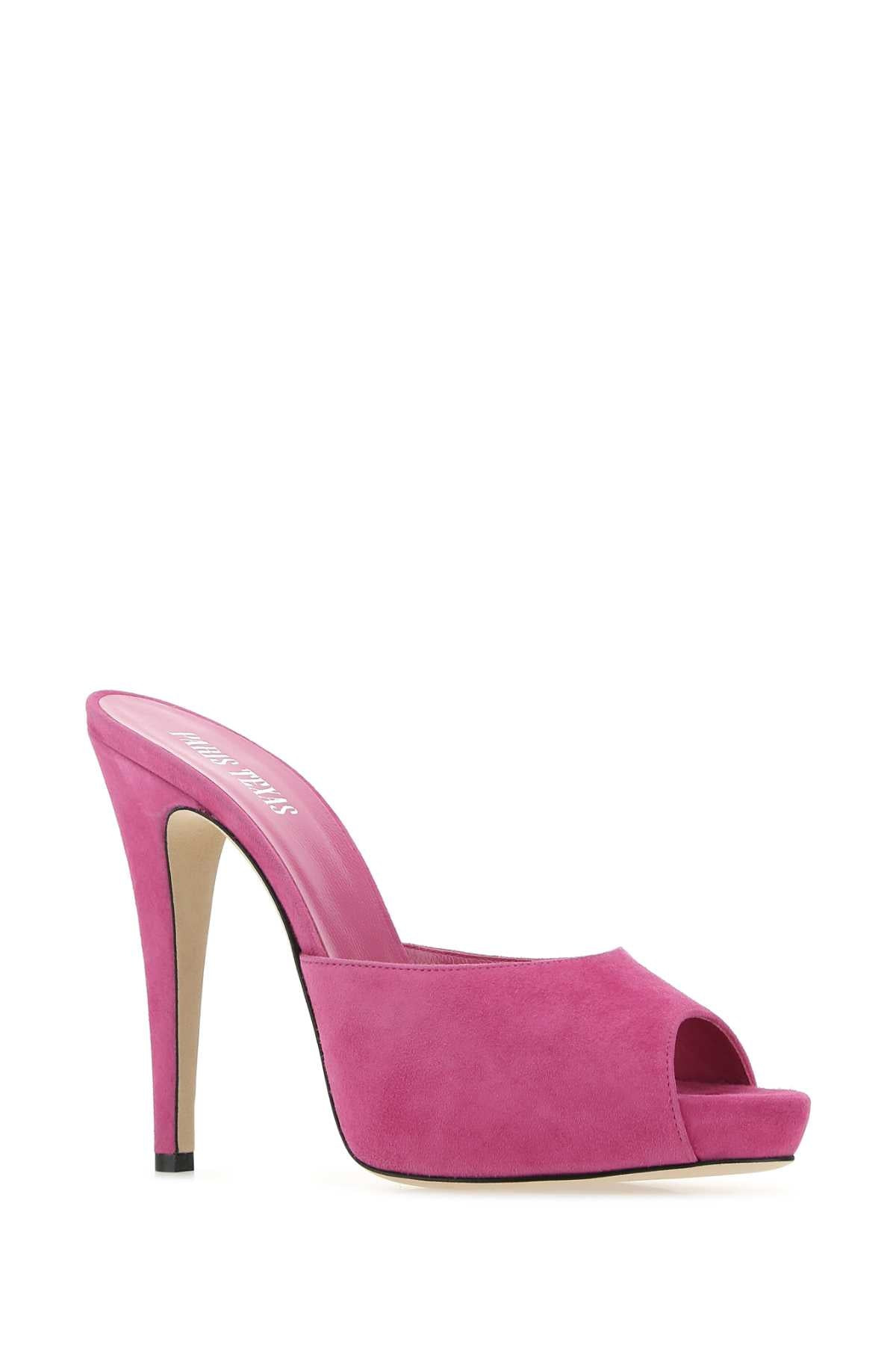 Paris Texas Women Fuchsia Suede Monica Mules - 2
