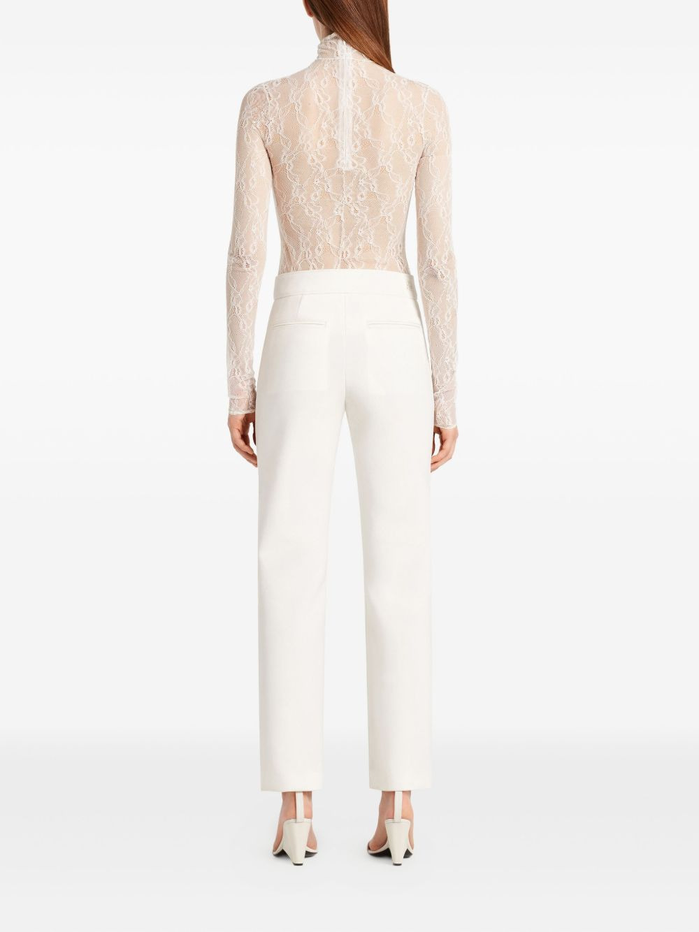 lace turtleneck top - 4