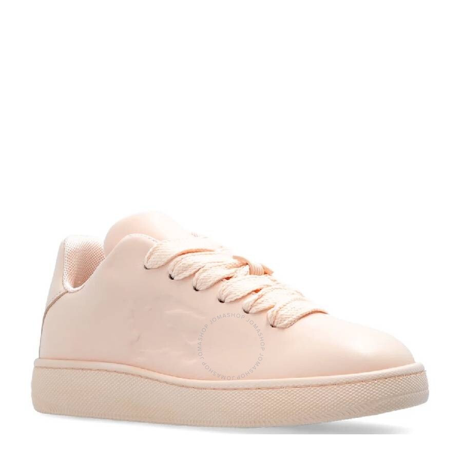 Burberry Leather Box Sneakers With Equestrian Knight Motif - 2