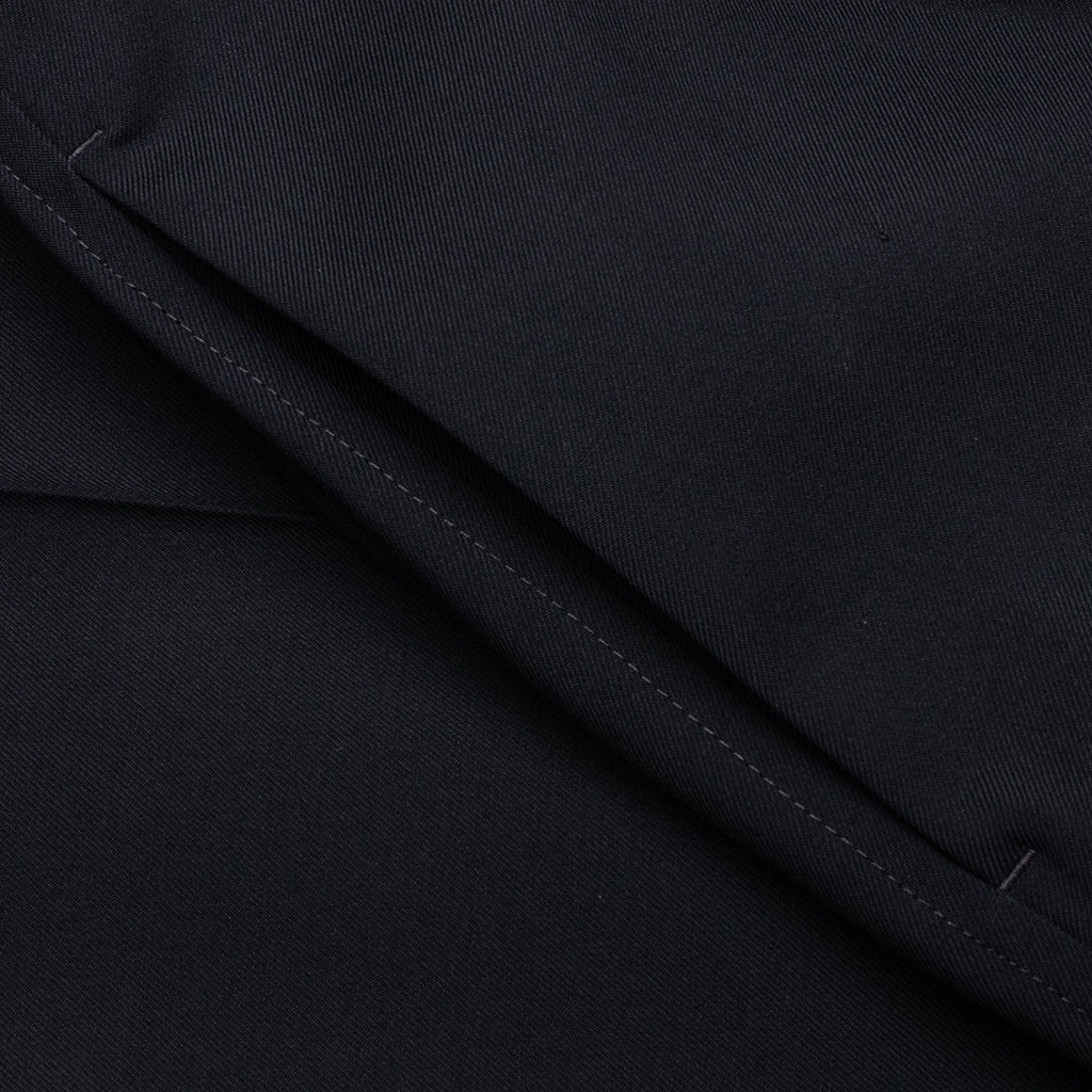 GABARDINE WOOL TROUSERS - NAVY - 3