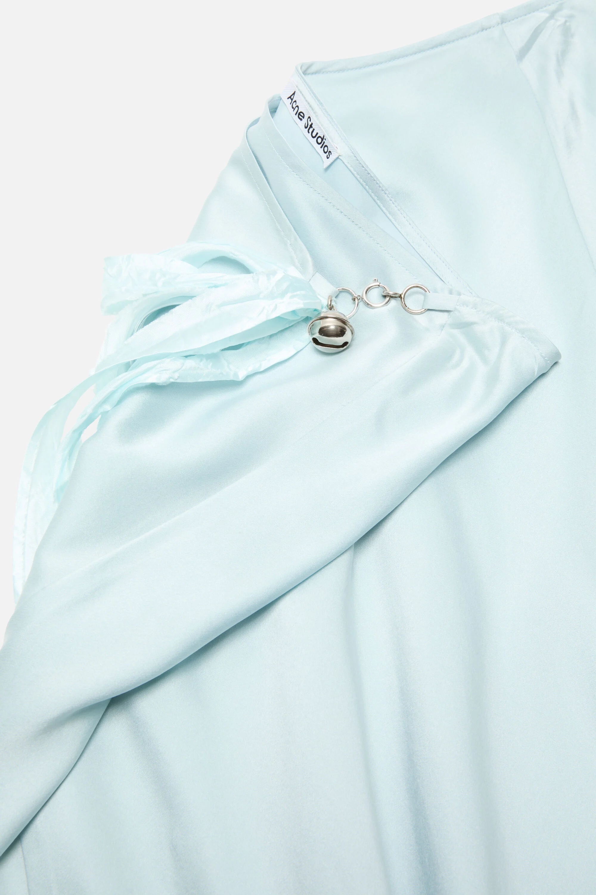 Silk wrap dress - Light blue - 5