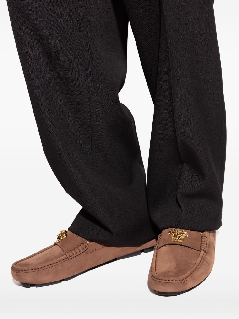 Medusa leather loafers - 4