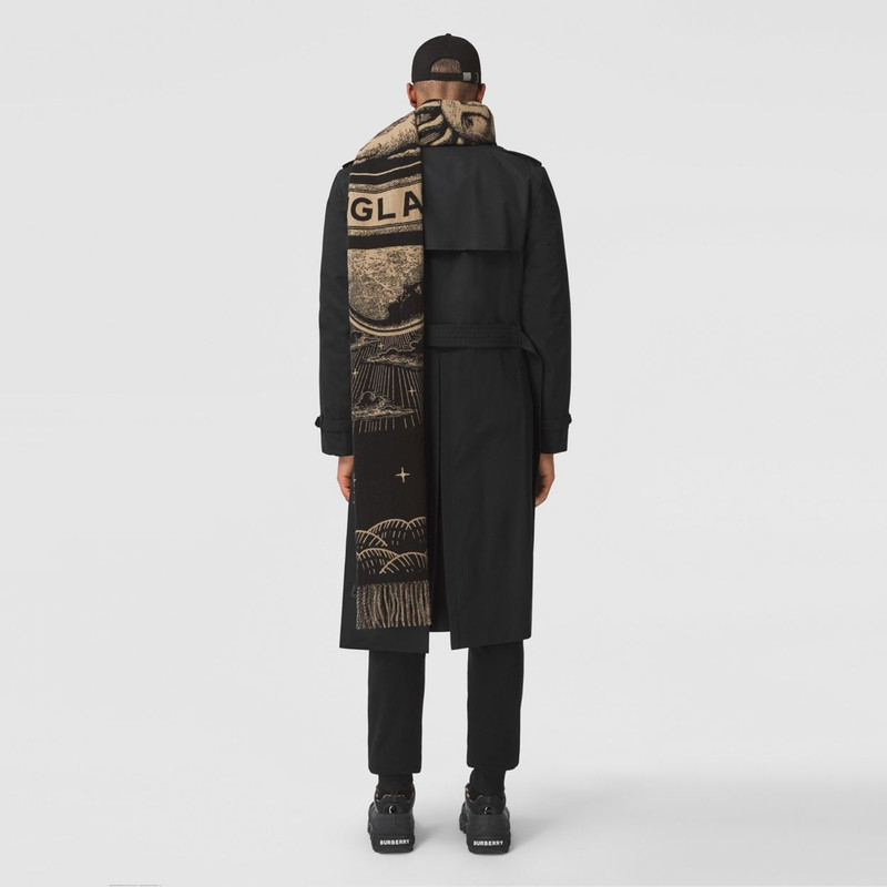 Check and Celestial Cashmere Jacquard Scarf 8