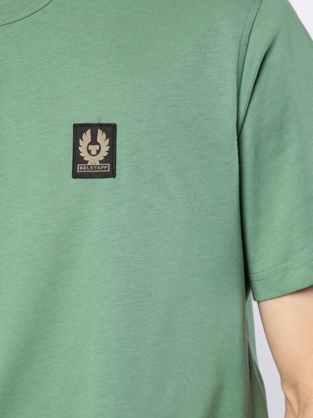 logo-patch cotton T-shirt - 5