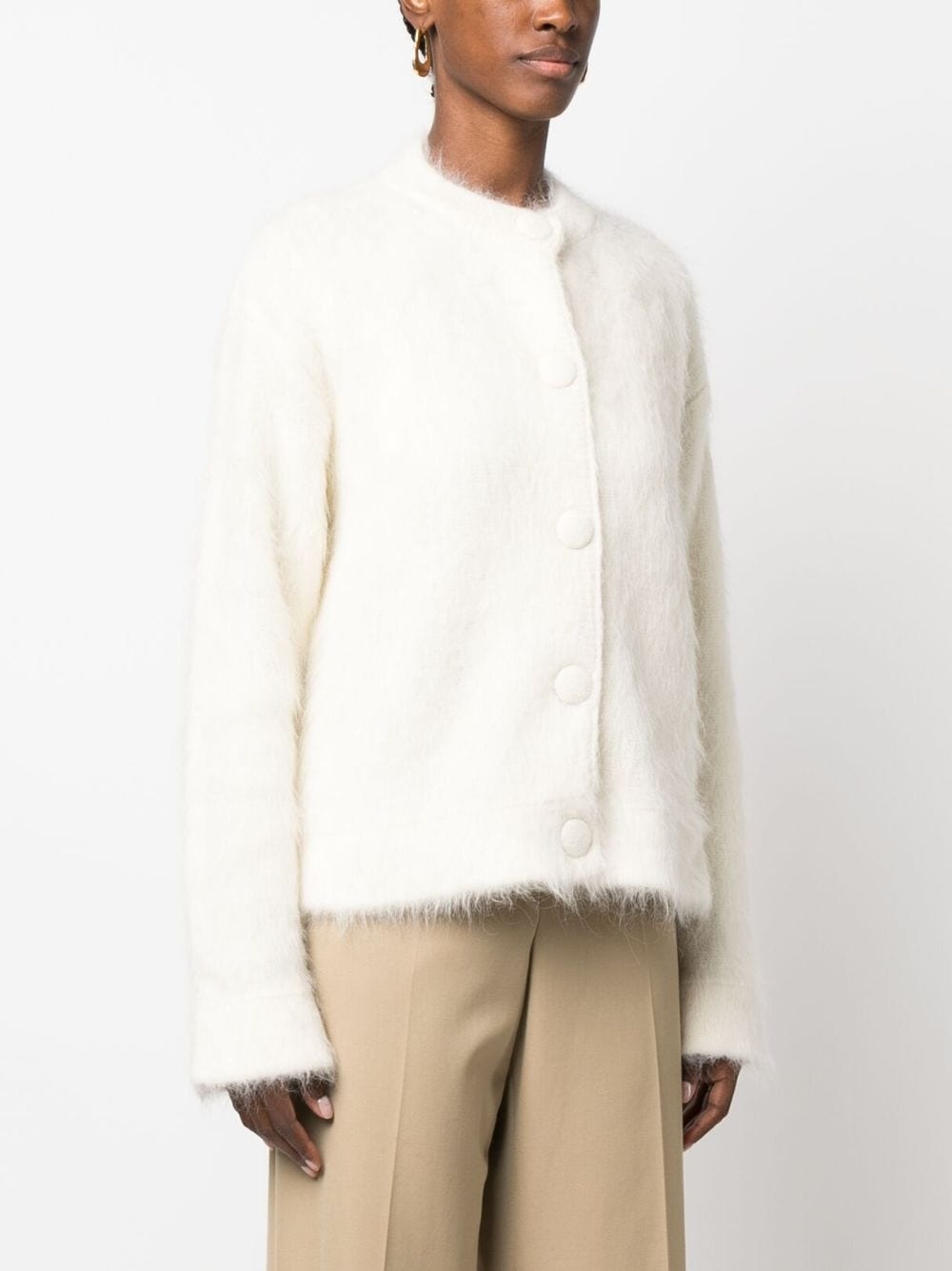 JIL SANDER/Alpaca blend wool cardigan JIL SANDER Oversized