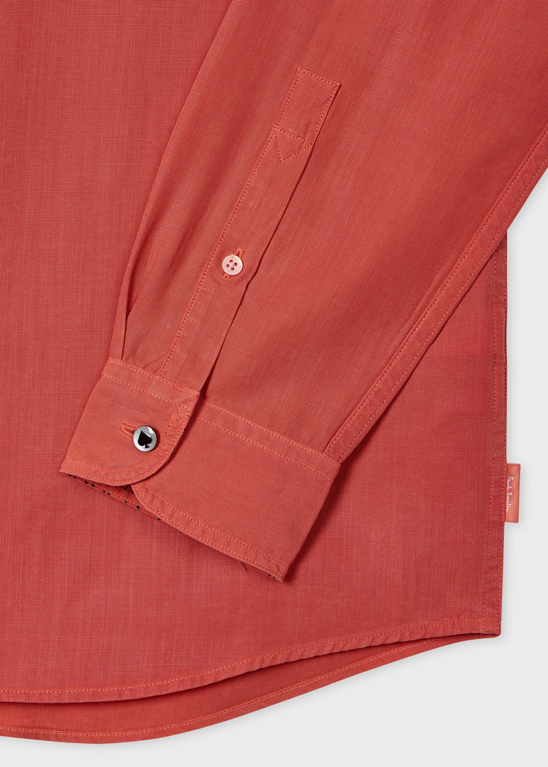 Paul Smith Coral Lyocell-Cotton Shirt outlook