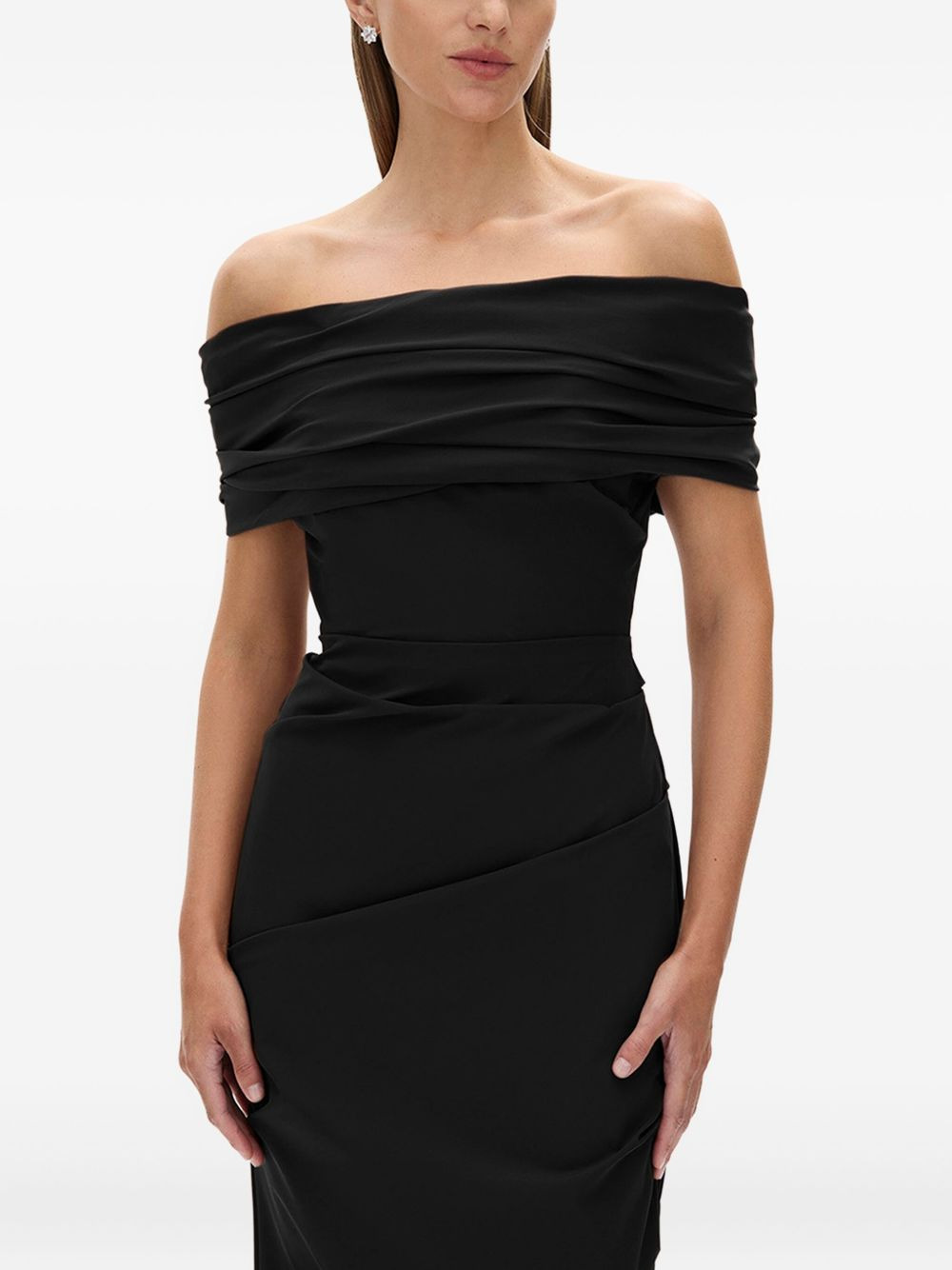 Camille draped off-shoulder maxi dress - 5
