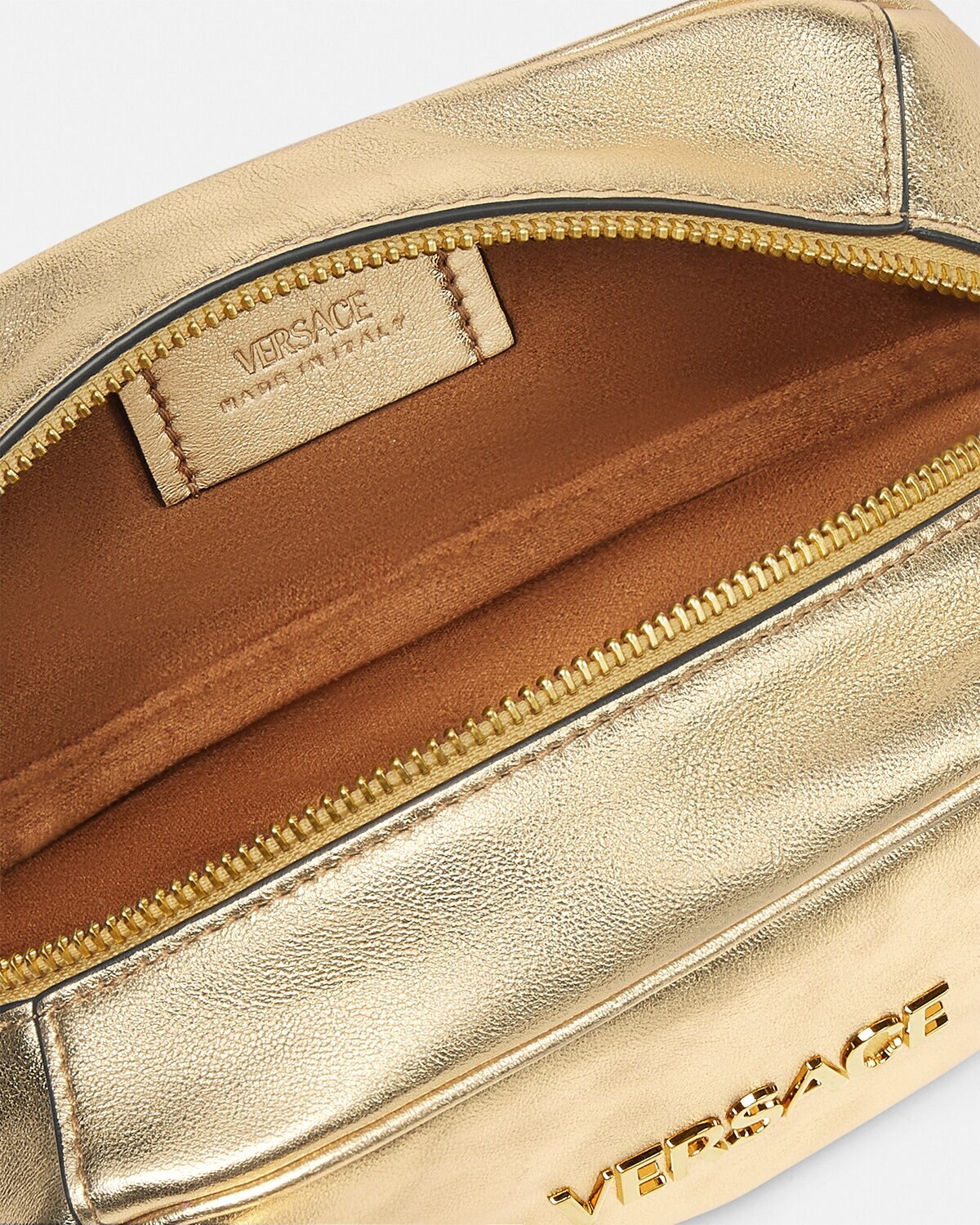 Versace Tag Bowling Metallic Mini Bag - 3