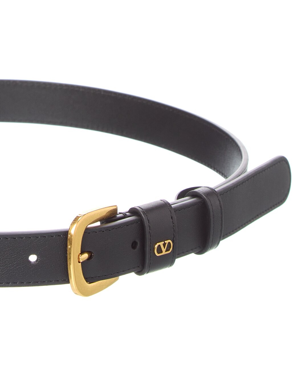 Valentino VLogo Signature Mini Leather Belt - 2