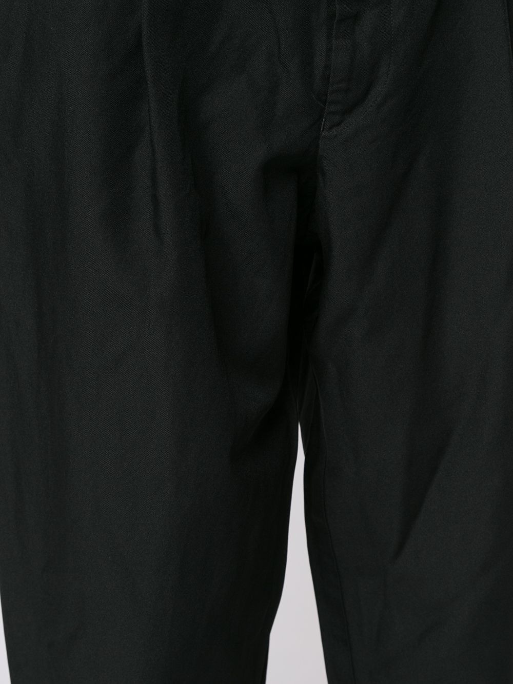 cropped tapered-leg trousers - 5