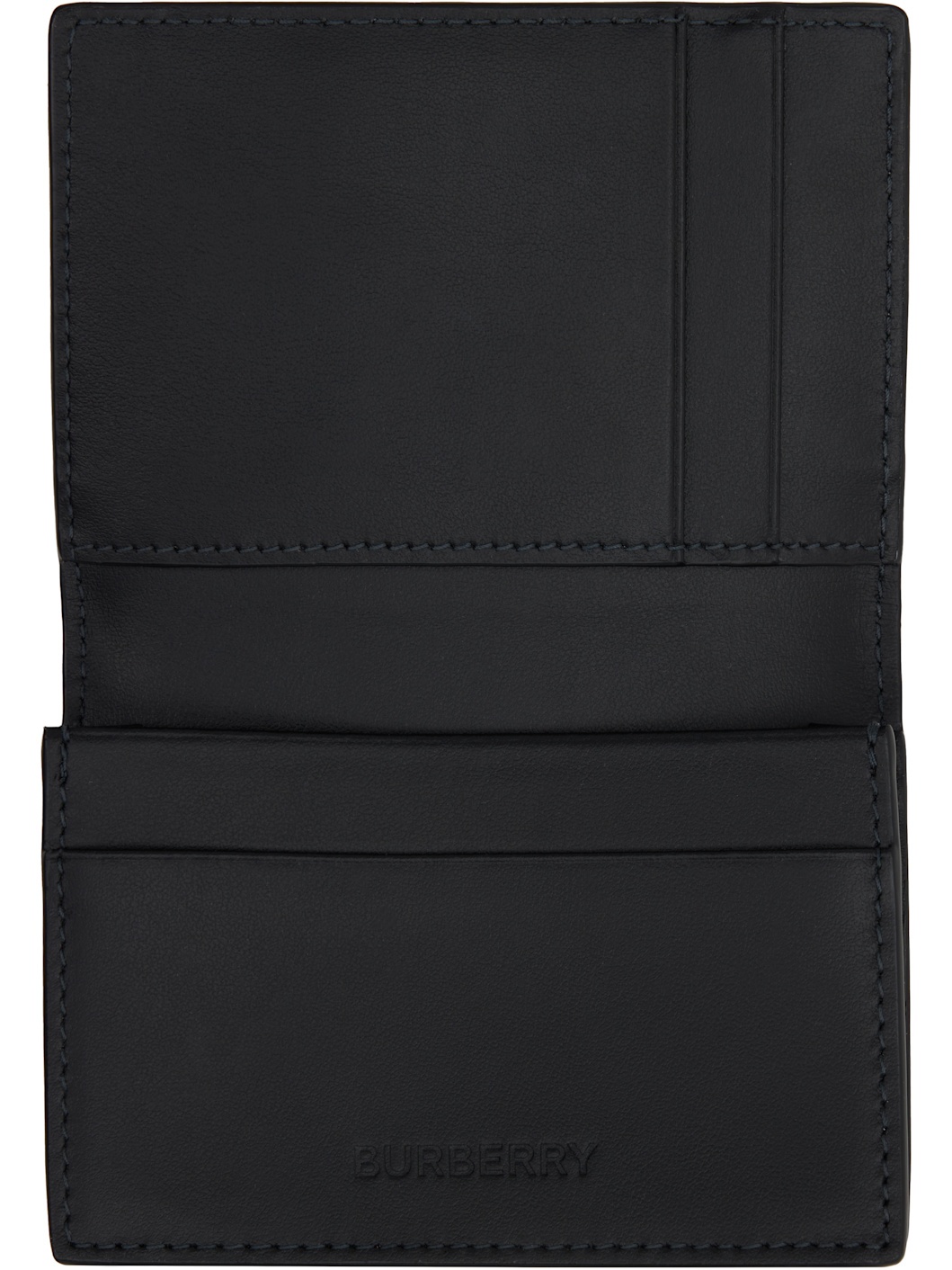 Black Check Folding Card Holder - 3