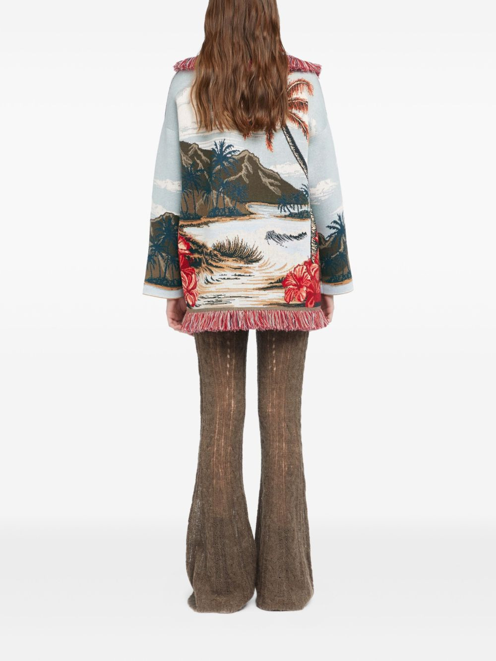 Hidden Bay fringed cardigan - 4