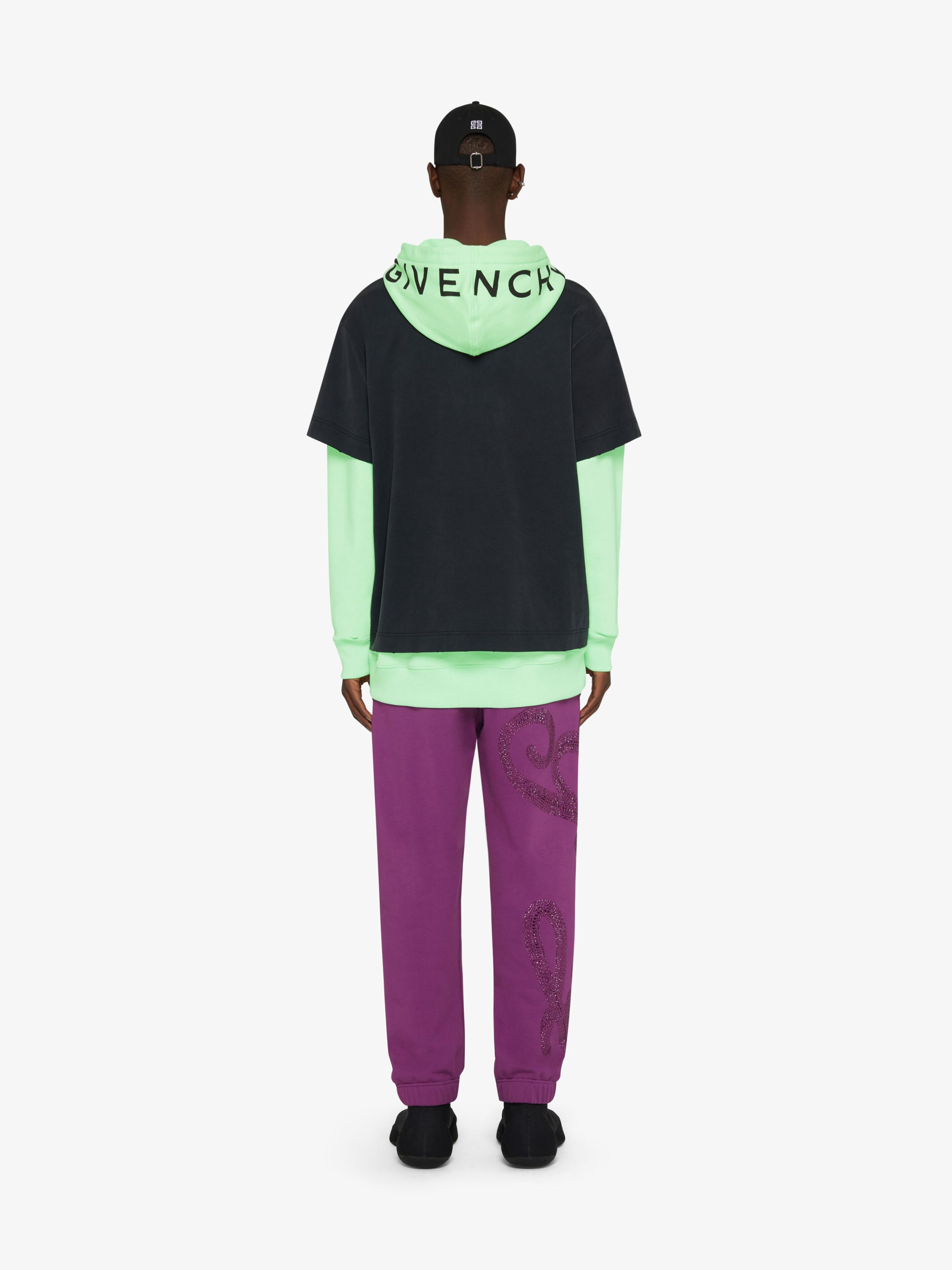 OVERSIZED CUT & LAYER GIVENCHY HOODIE - 4