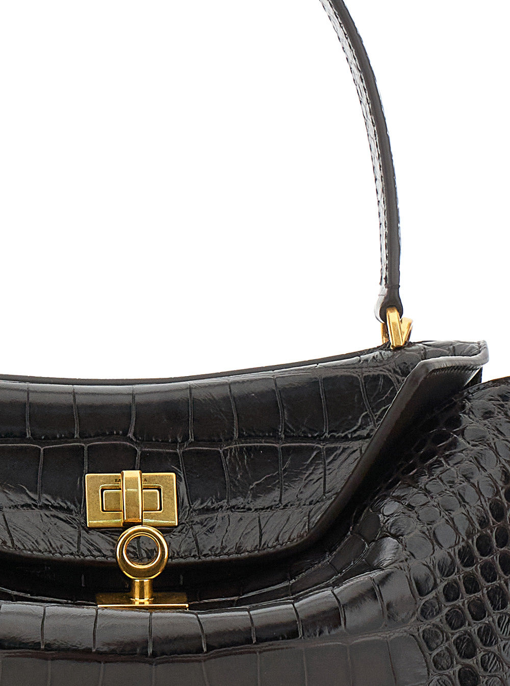 Balenciaga Women 'Rodeo' Brown Small Handbag With Detachable Key Holder In Leather Woman - 5