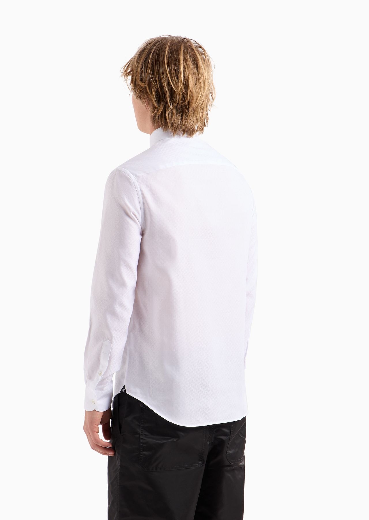 Shiny shirt with jacquard pattern - 3