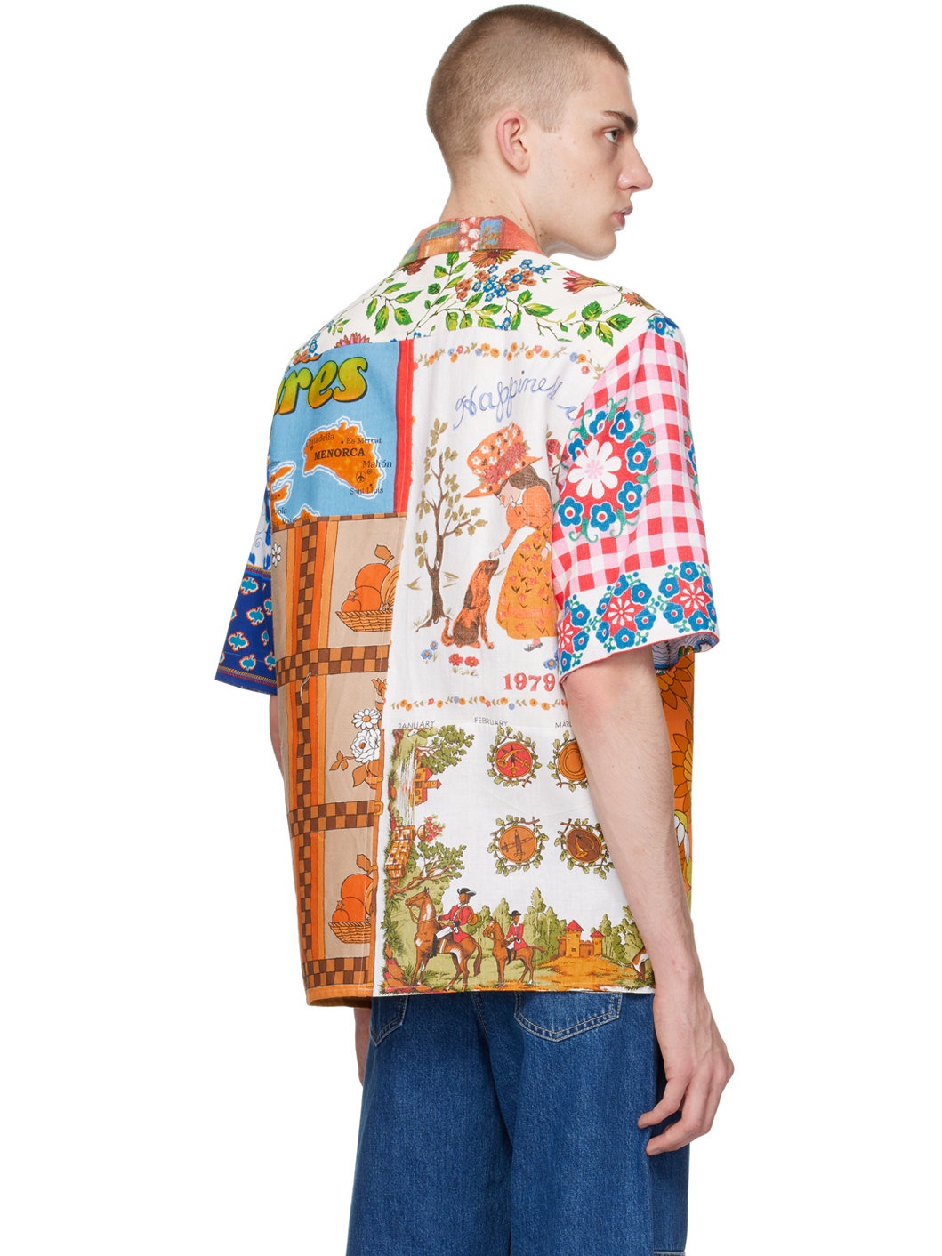 Multicolor Regenerated Household Shirt - 3