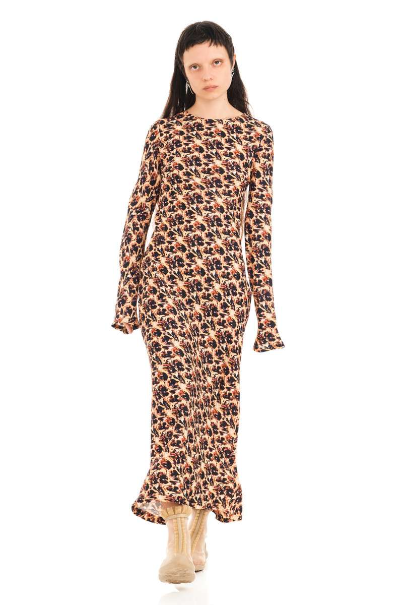 Collina Strada LEOPARD PEONY YURI DRESS outlook
