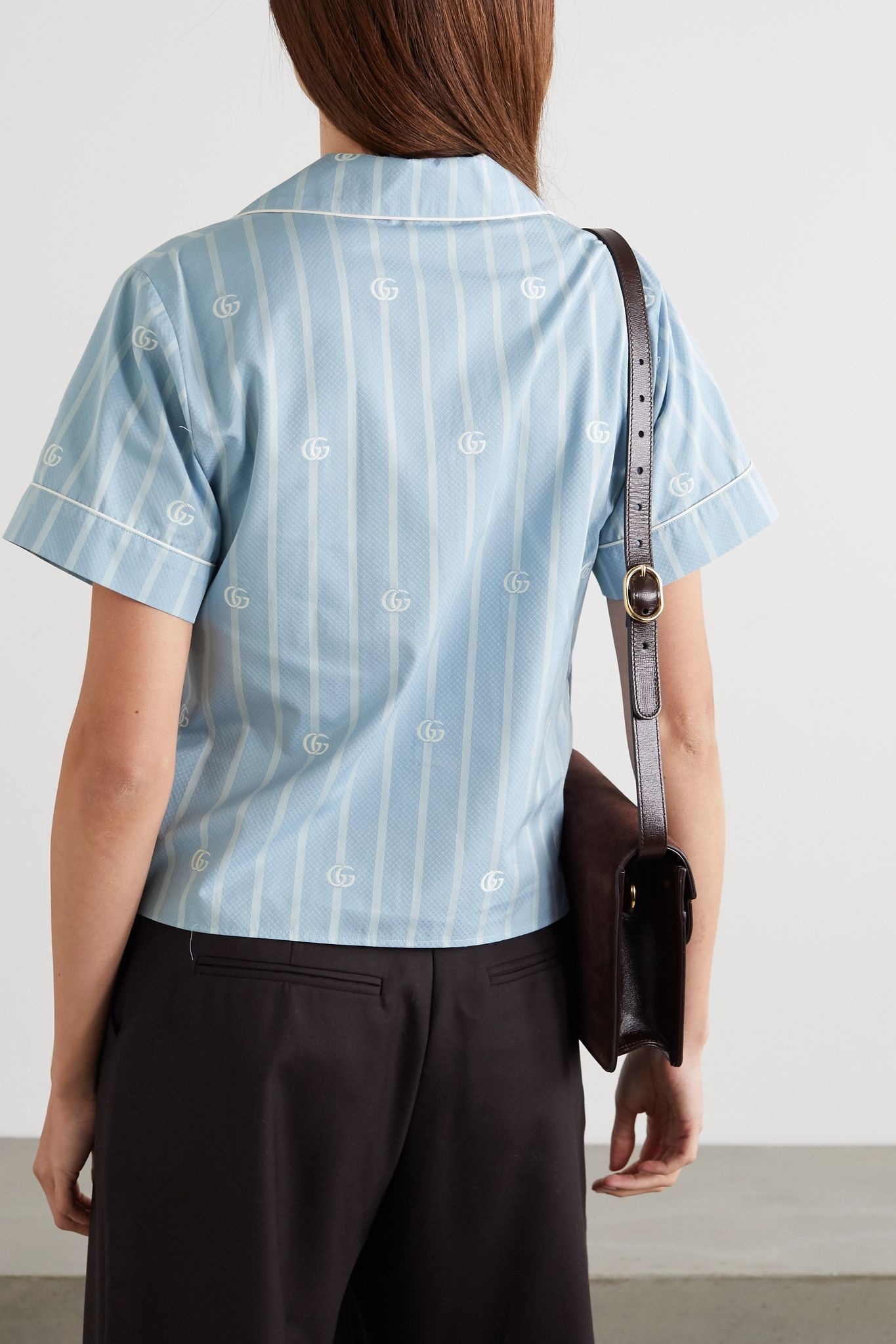 Striped cotton-jacquard shirt - 3