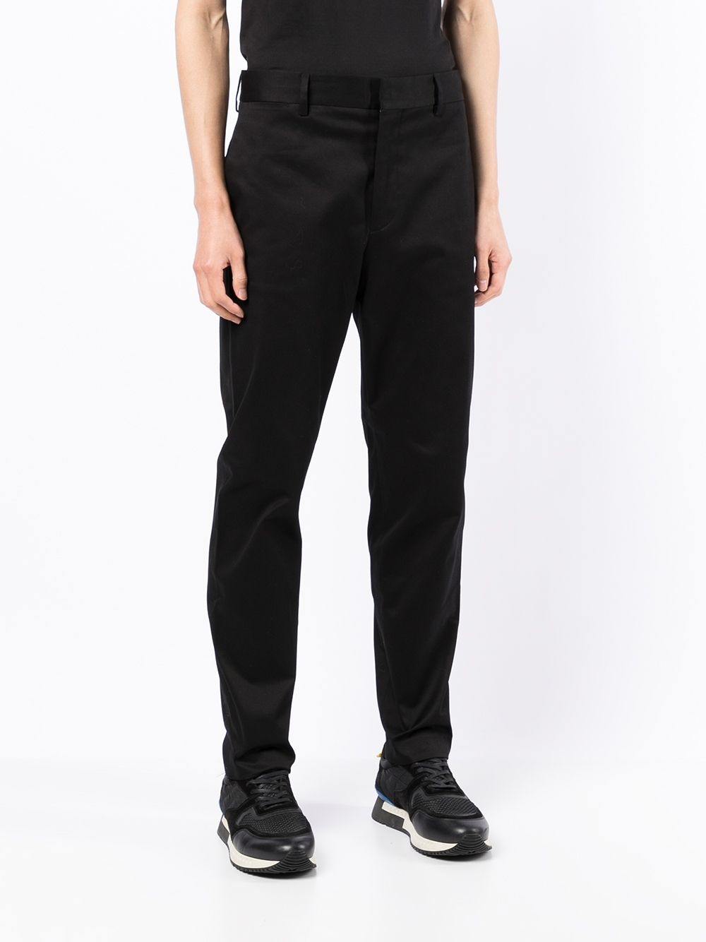 concealed-front fastening trousers - 3