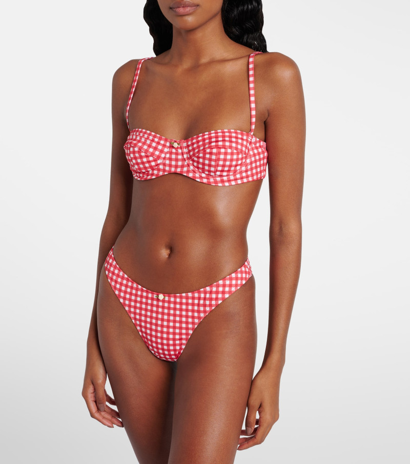 BANANHOT Lenny gingham bikini top outlook